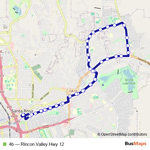 4b bus Line Map