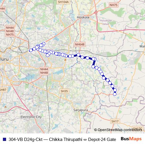 304-VB D24g-Ckt bus Line Map
