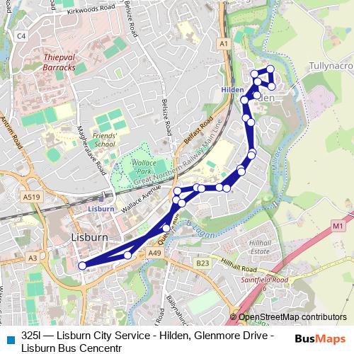 325l bus Line Map