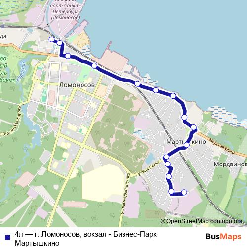 4л bus Line Map