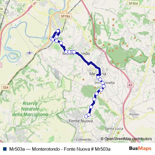 Mr503a bus Line Map