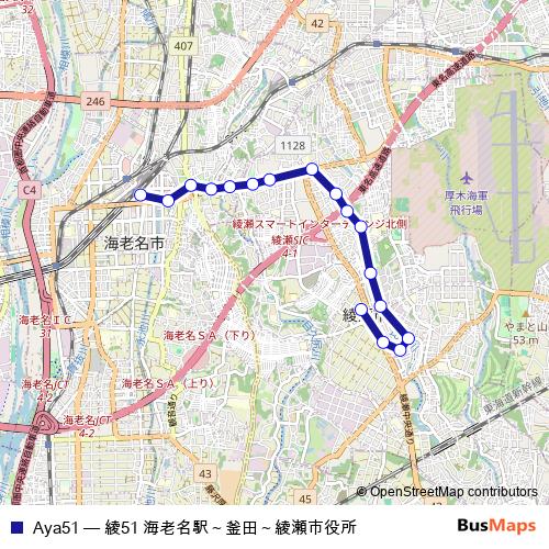 Aya51 bus Line Map
