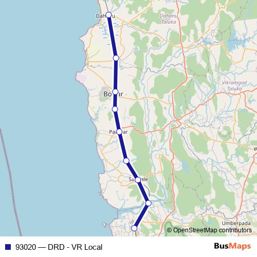 93020 rail Line Map