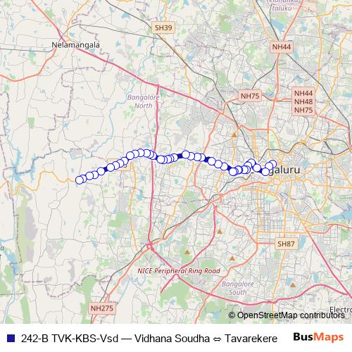 242-B TVK-KBS-Vsd bus Line Map