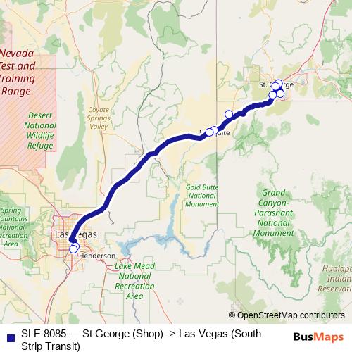 SLE 8085 bus Line Map
