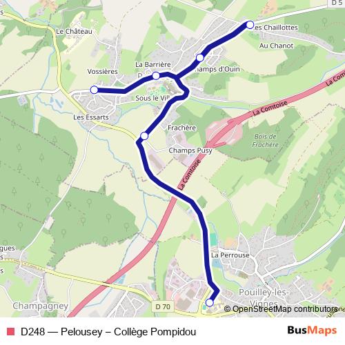 D248 bus Line Map