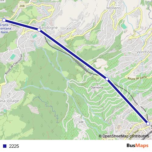 2225 funicular Line Map