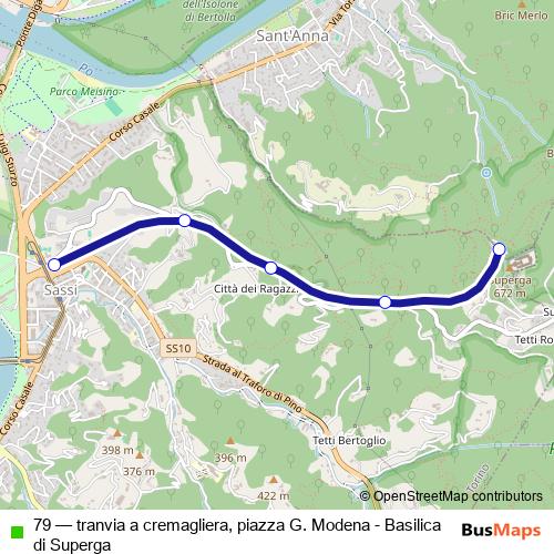79 funicular Line Map