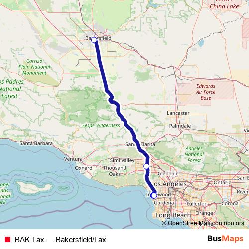 BAK-Lax bus Line Map
