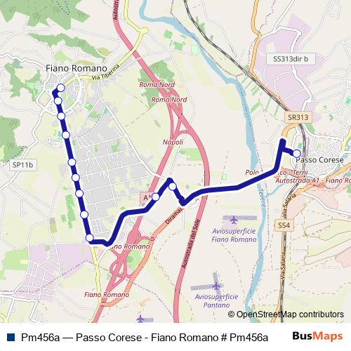 Pm456a bus Line Map