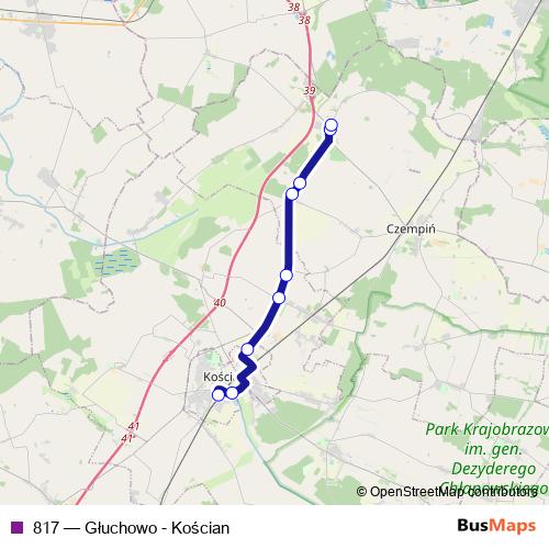 817 bus Line Map