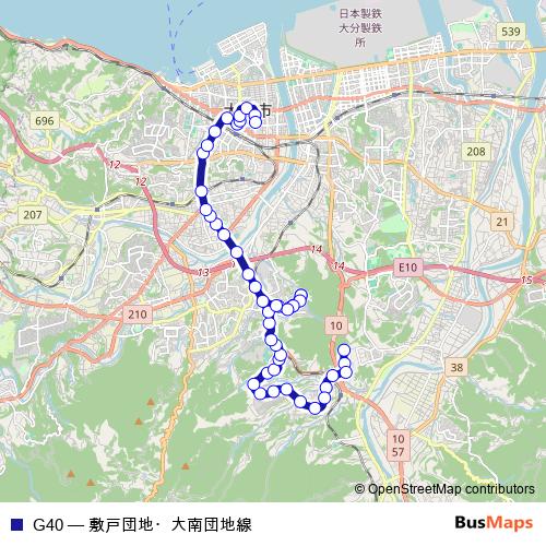 G40 bus Line Map