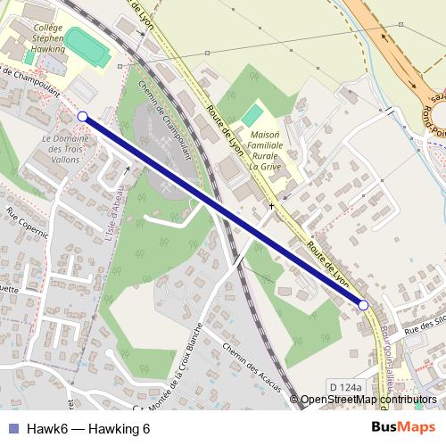 Hawk6 bus Line Map