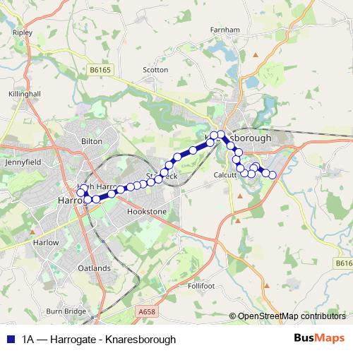 1A bus Line Map