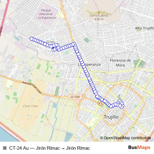 CT-24 Au bus Line Map