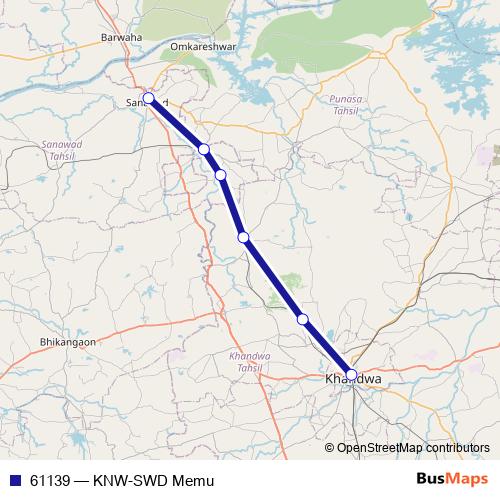 61139 rail Line Map