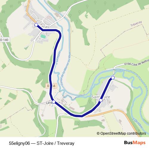 55eligny06 bus Line Map