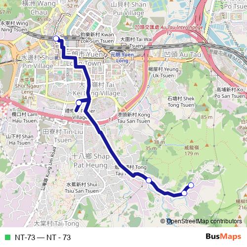 NT-73 bus Line Map