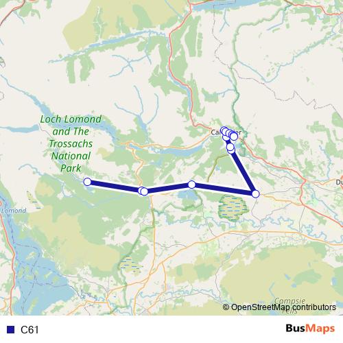 C61 bus Line Map