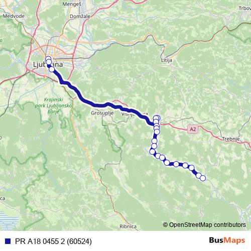 PR A18 0455 2 (60524) bus Line Map