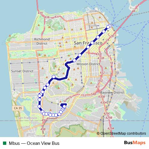 Mbus bus Line Map