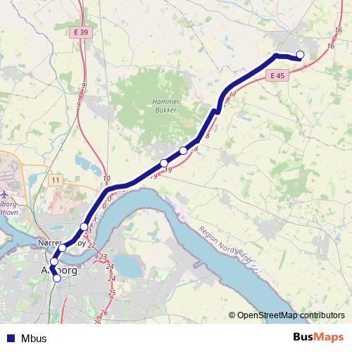 Mbus bus Line Map