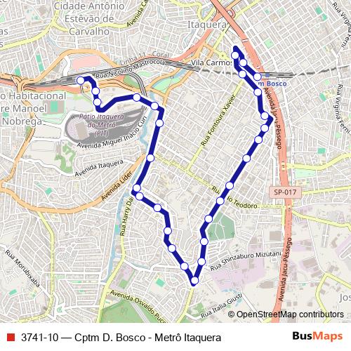3741-10 bus Line Map