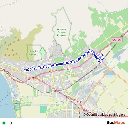 10 bus Line Map