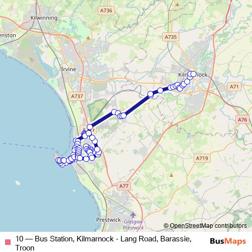 10 bus Line Map