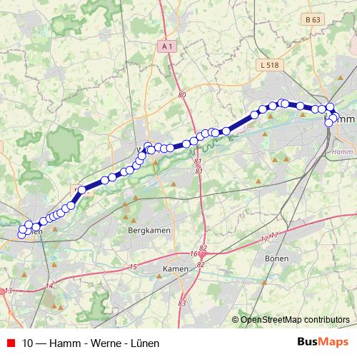10 bus Line Map
