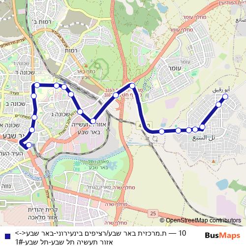 10 bus Line Map