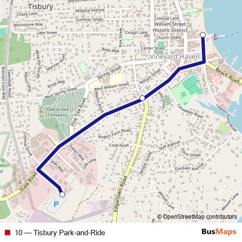 10 bus Line Map