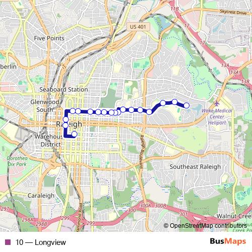 10 bus Line Map