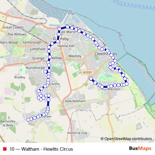 10 bus Line Map