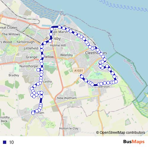 10 bus Line Map