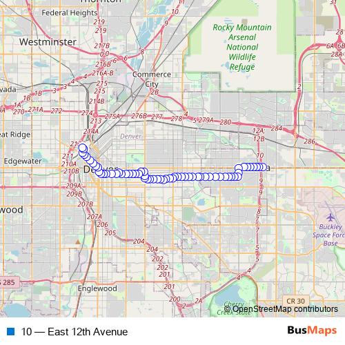 10 bus Line Map