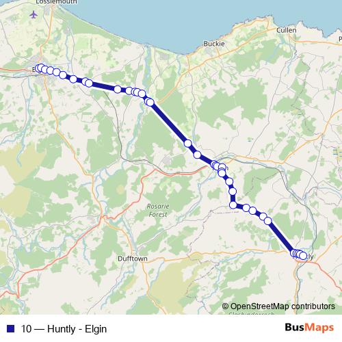 10 bus Line Map