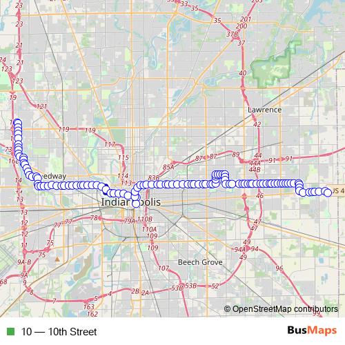 10 bus Line Map