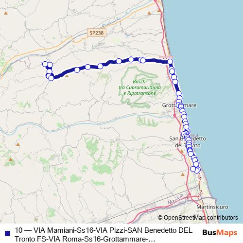 10 bus Line Map