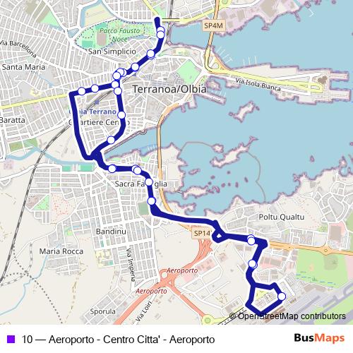 10 bus Line Map