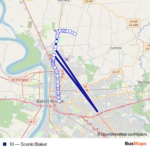 10 bus Line Map