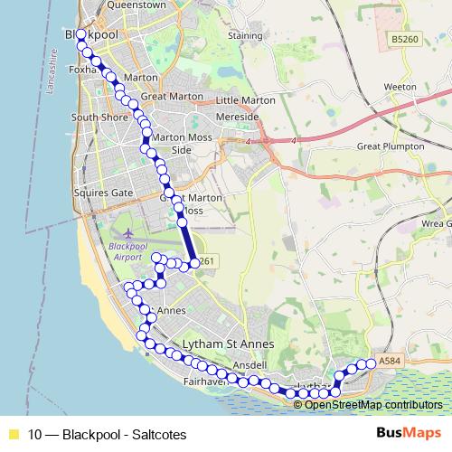 10 bus Line Map
