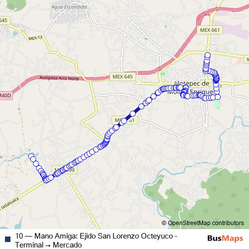 10 bus Line Map