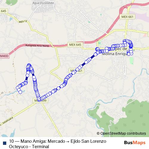 10 bus Line Map