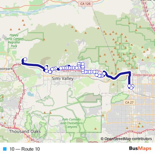 10 bus Line Map