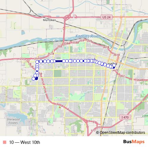 10 bus Line Map