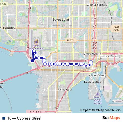10 bus Line Map