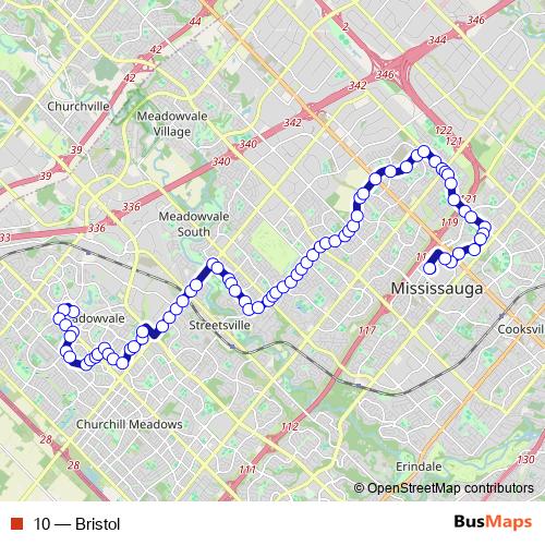 10 bus Line Map