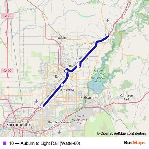 10 bus Line Map
