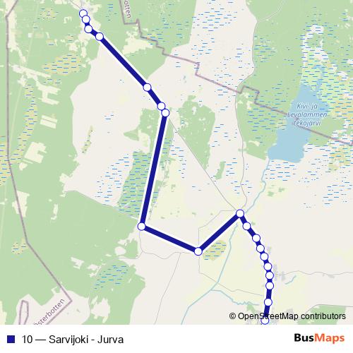 10 bus Line Map